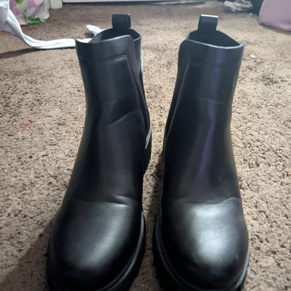 Men's Black Leather Boots